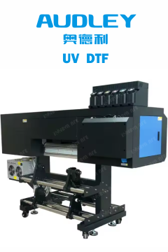 Panel de control y área de impresión de la impresora UV DTF Audley