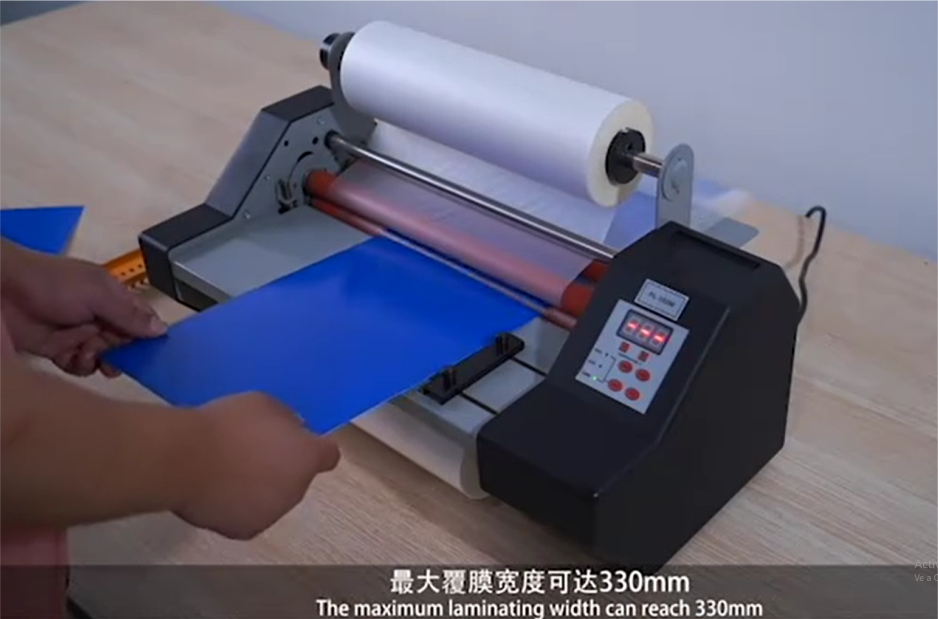 Laminadora con rodillo superior industrial